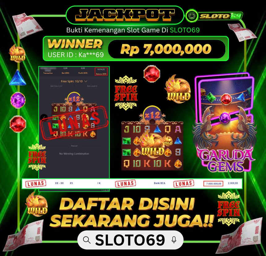 Bukti Transfer Jackpot