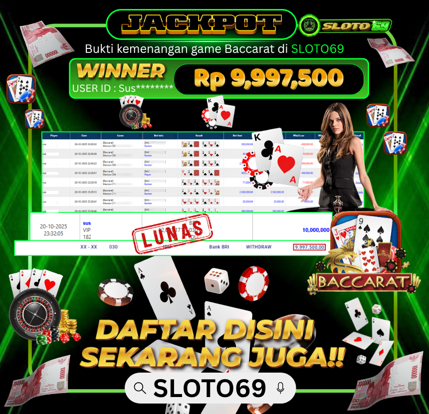 Bukti Transfer Jackpot