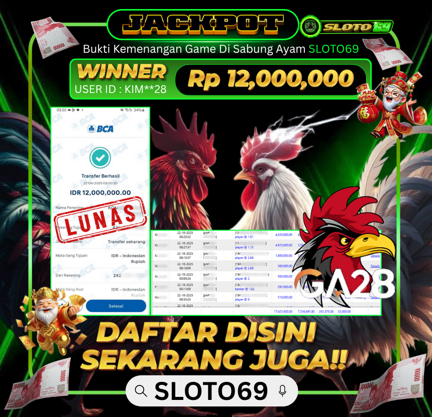 Bukti Transfer Jackpot