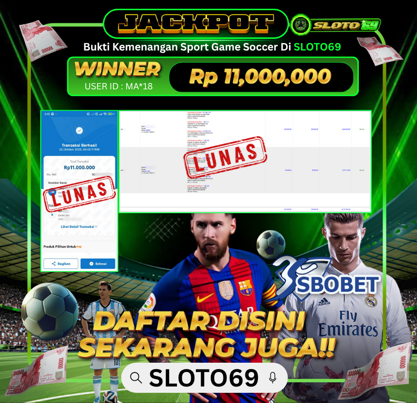 Bukti Transfer Jackpot