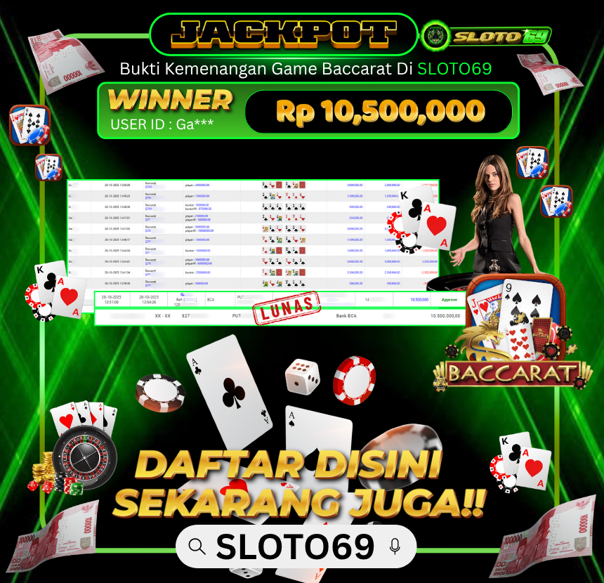 Bukti Transfer Jackpot