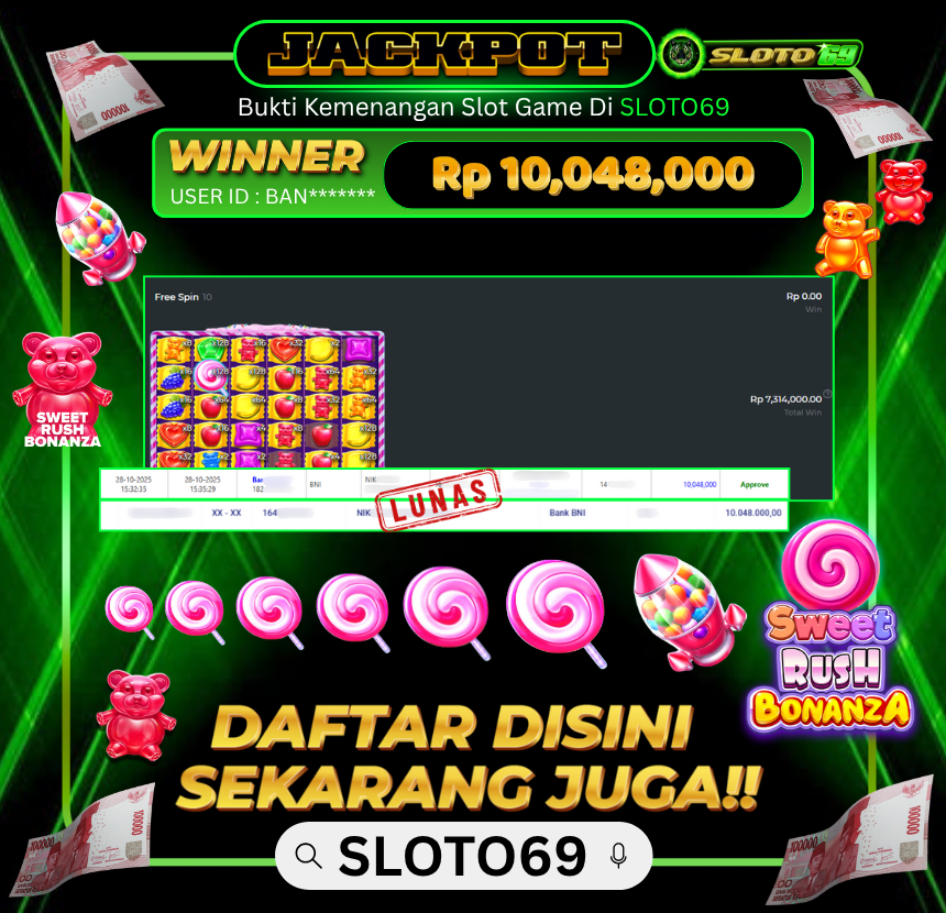 Bukti Transfer Jackpot