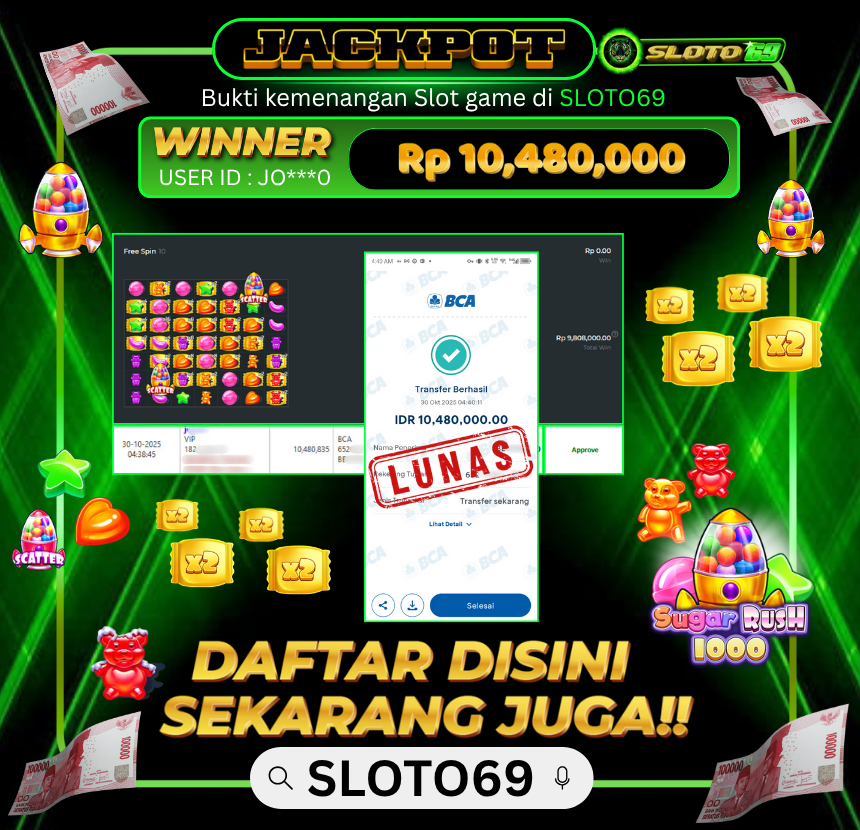 Bukti Transfer Jackpot