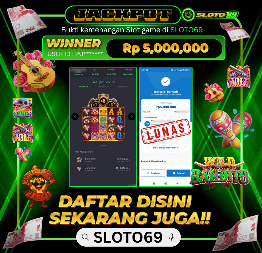 Bukti Transfer Jackpot