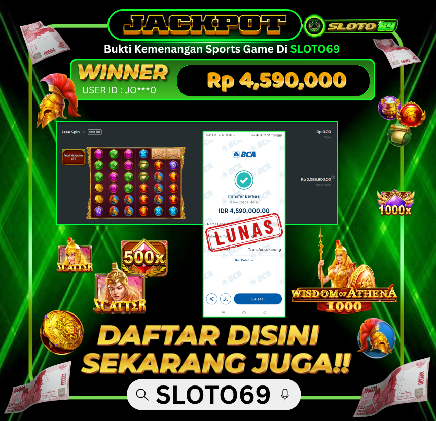 Bukti Transfer Jackpot