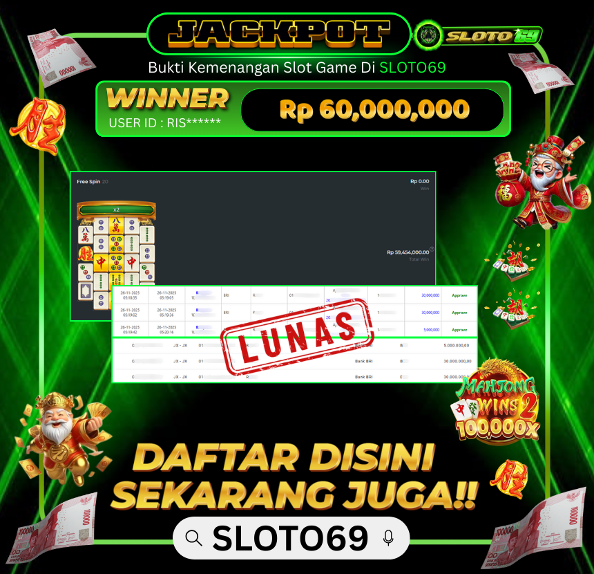 Bukti Transfer Jackpot