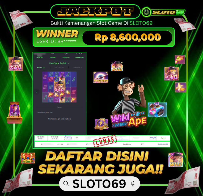 Bukti Transfer Jackpot
