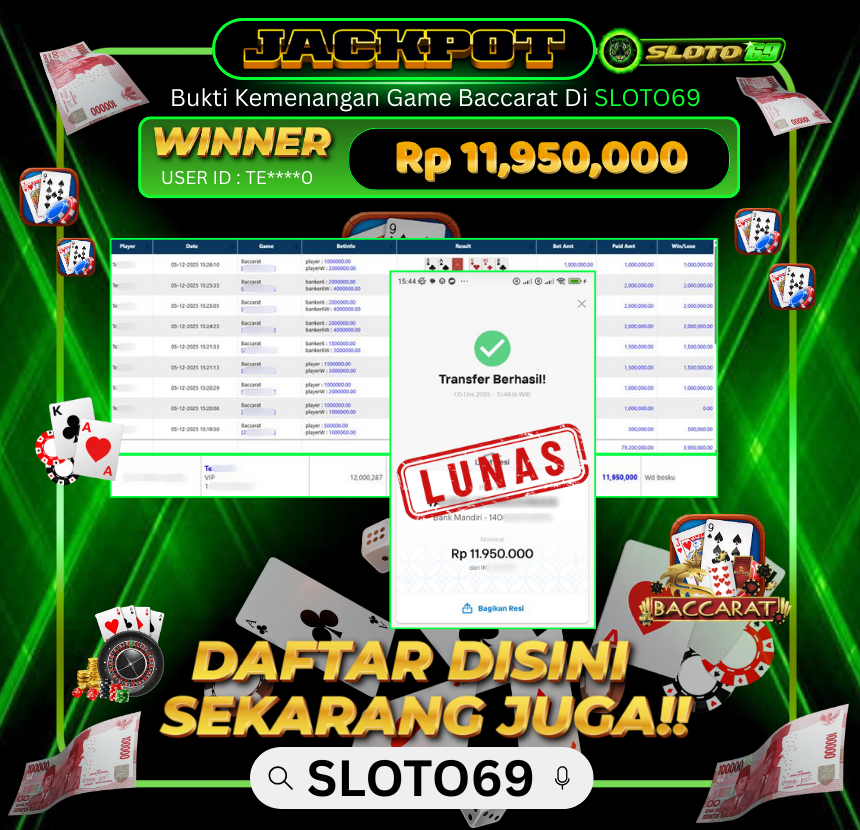 Bukti Transfer Jackpot