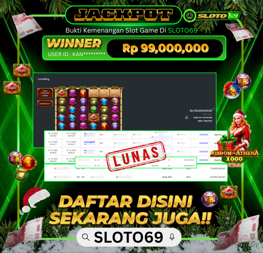 Bukti Transfer Jackpot