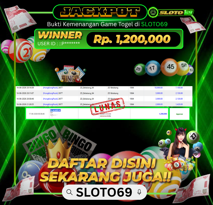 Bukti Transfer Jackpot