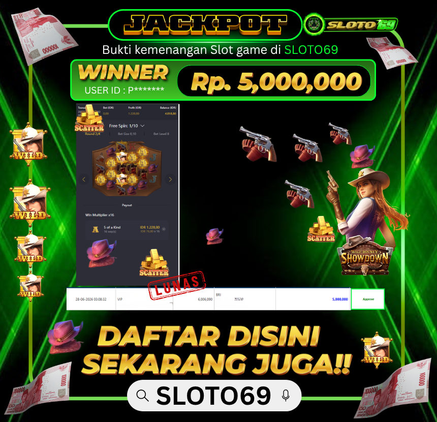 Bukti Transfer Jackpot
