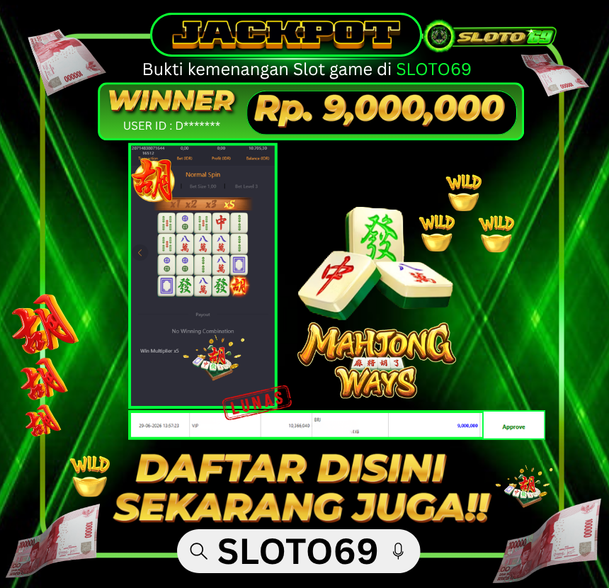 Bukti Transfer Jackpot