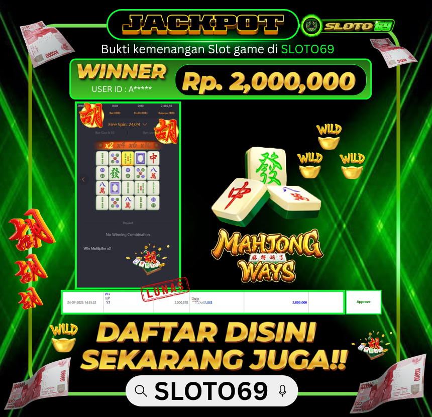 Bukti Transfer Jackpot