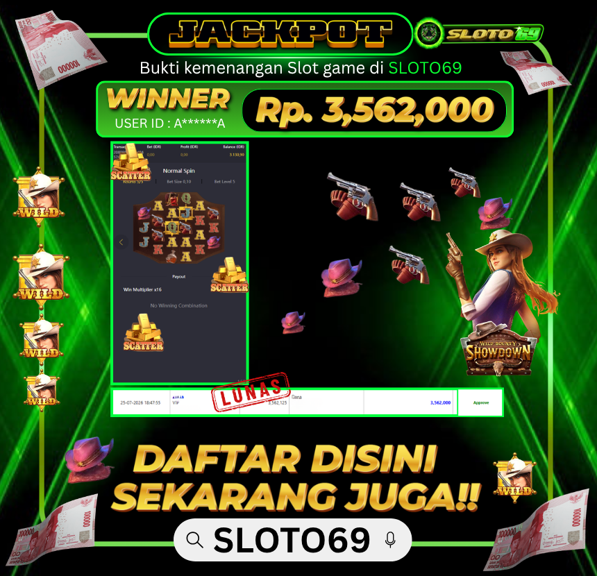Bukti Transfer Jackpot