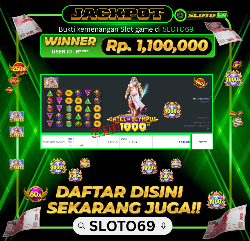 Bukti Transfer Jackpot
