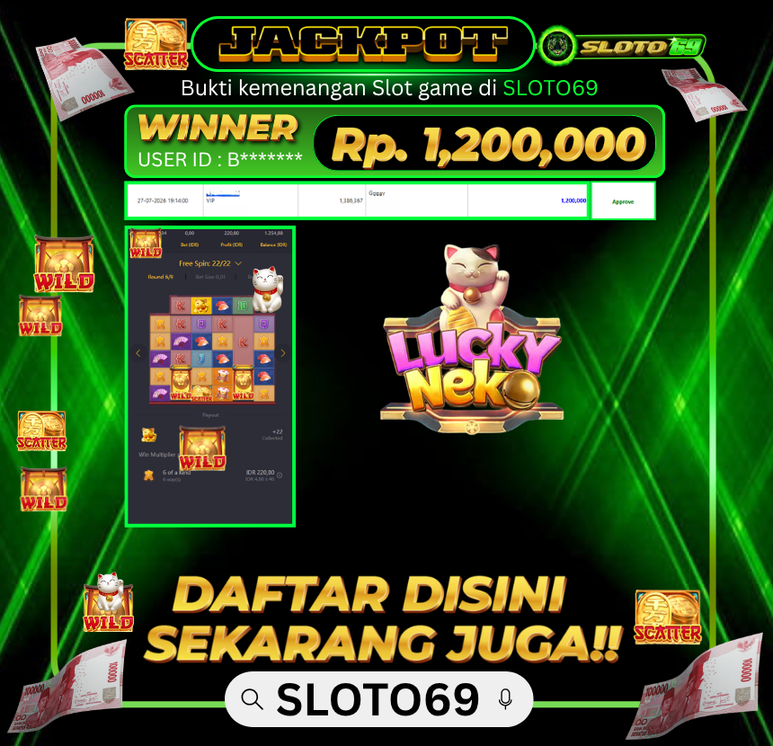 Bukti Transfer Jackpot