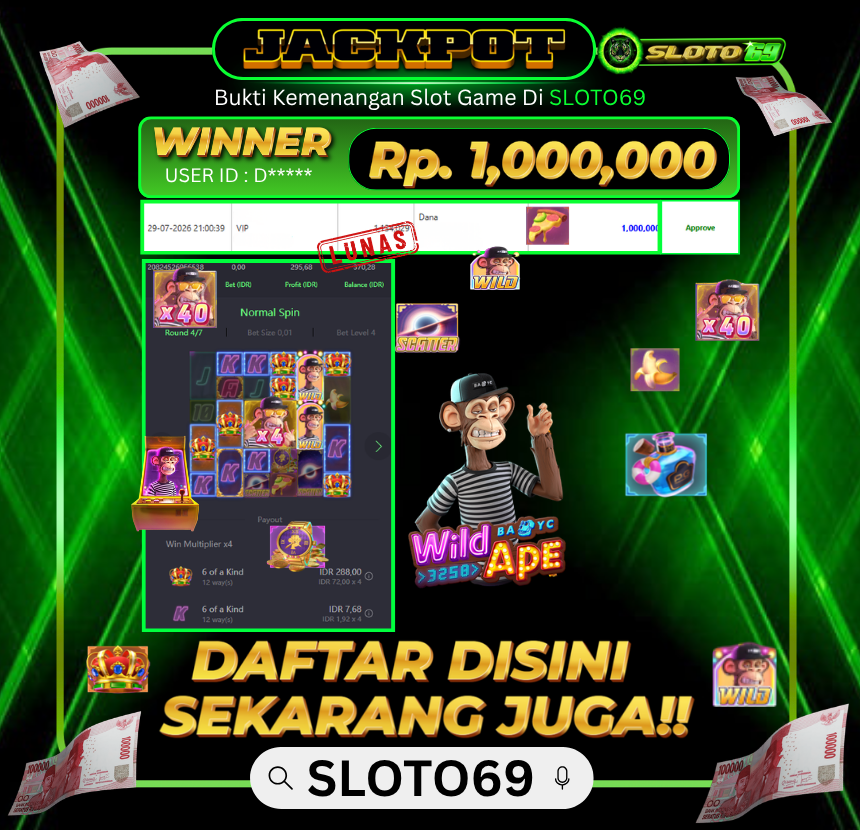 Bukti Transfer Jackpot