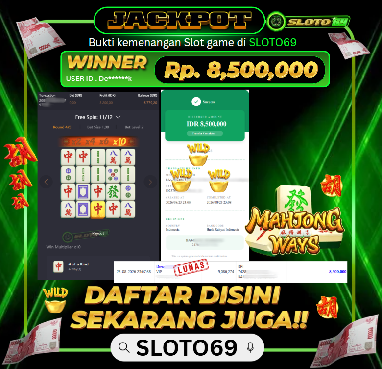 Bukti Jackpot