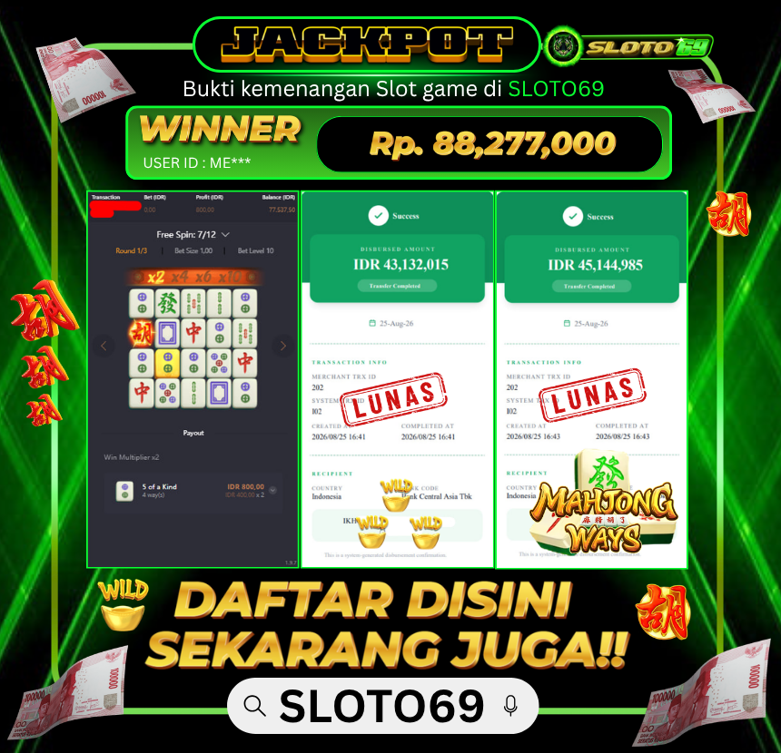 Bukti Jackpot
