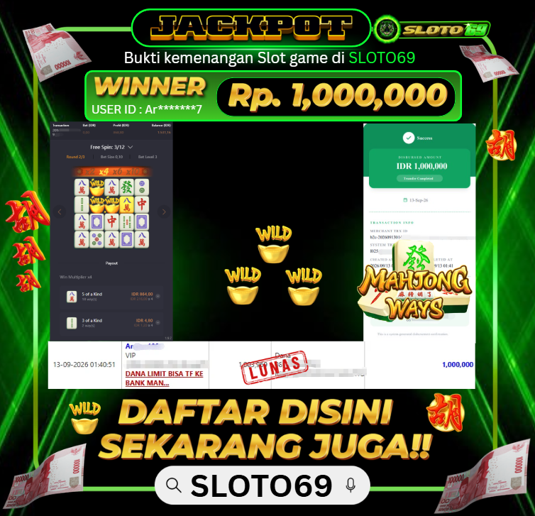 Bukti Jackpot