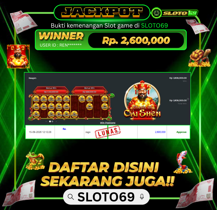 Bukti Jackpot
