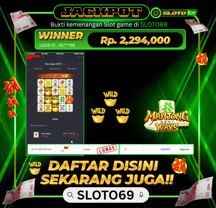 Bukti Jackpot